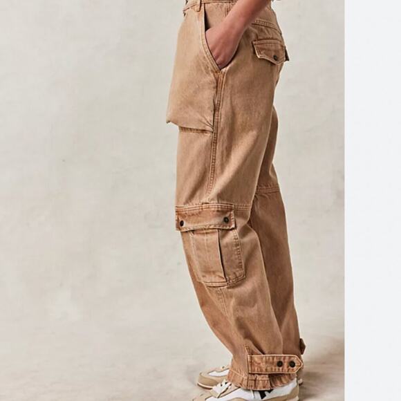 Free People We The Free Marx Slouchy Cargo Jeans - Picture 2 of 10